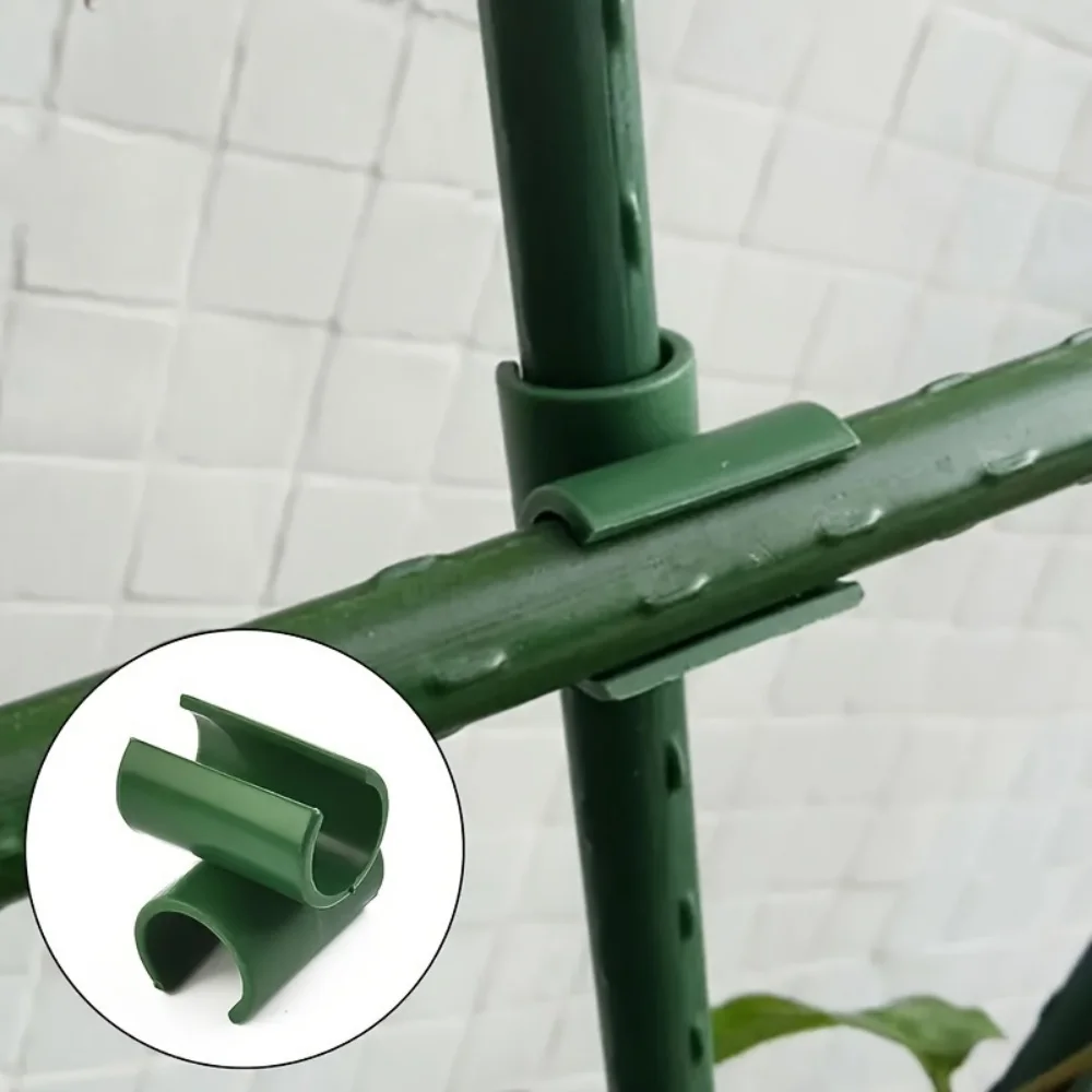 50 Pieces of 11mm Plant Support Connectors, Practical Fixed Cross Clips for Plant Transplanting, Garden Frame Pole Connectors, Suitable for Garden and Courtyard Planting Tools thumbnail 2