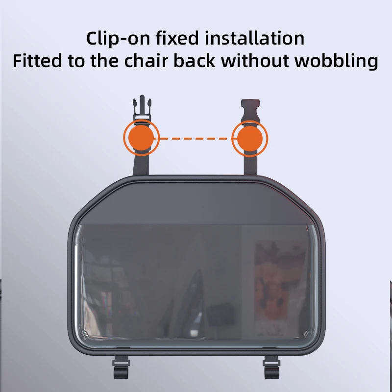 Universal Car Seat Back Organizer Bag -  Storage Pocket with Clear, Hook-and-Loop and Hooks for Auto Interior Organization thumbnail 5