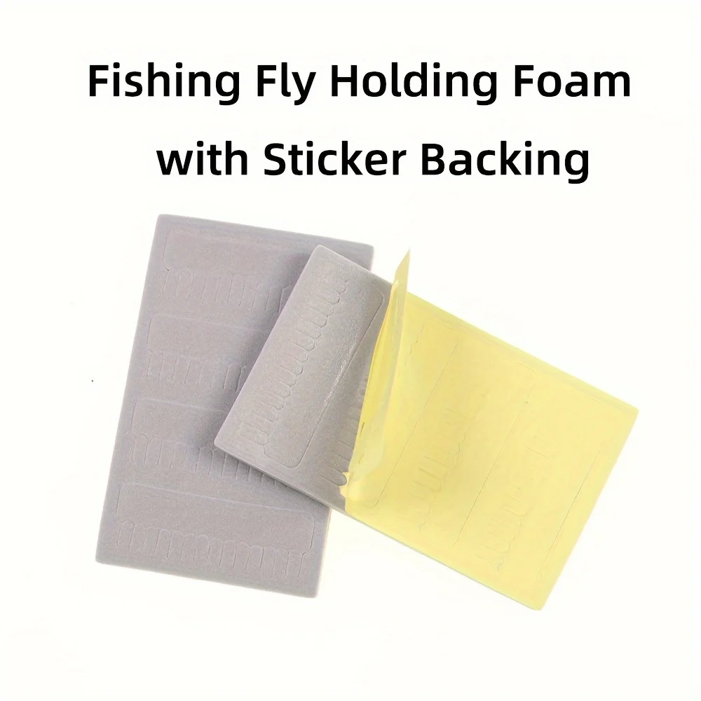 6PCS Fishing Fly Holding Foam with Sticker Backing for Tackle Box Bag Lure Box Fly Case DIY thumbnail 2