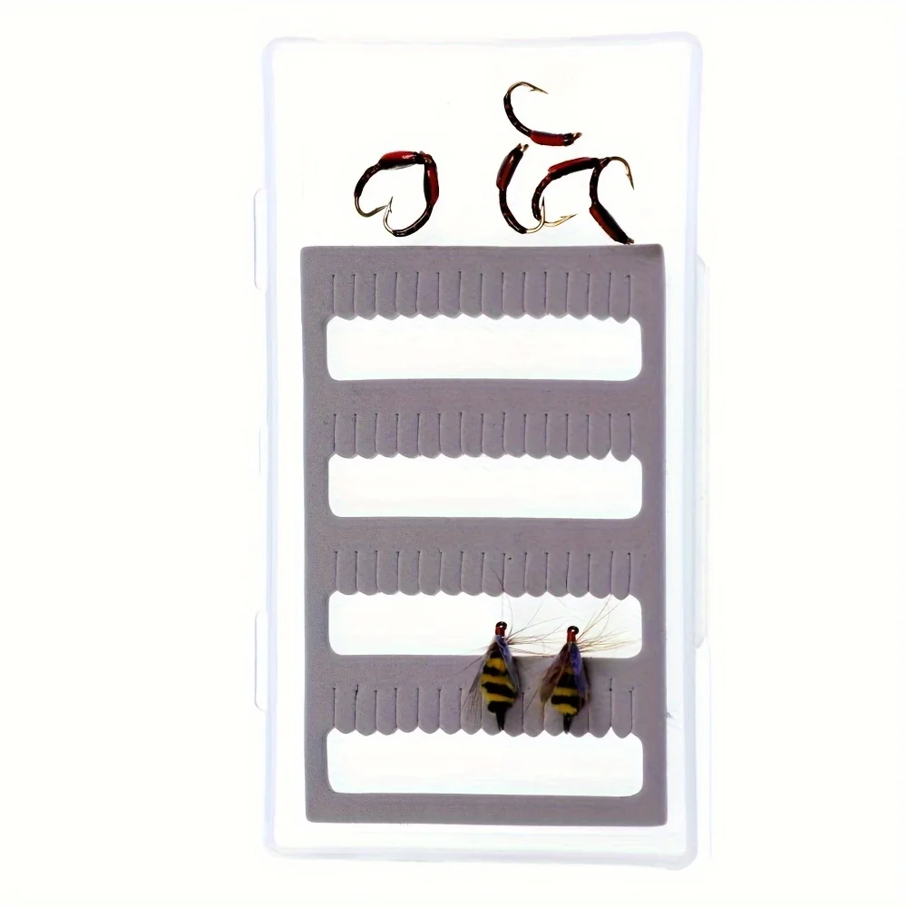 6PCS Fishing Fly Holding Foam with Sticker Backing for Tackle Box Bag Lure Box Fly Case DIY thumbnail 4