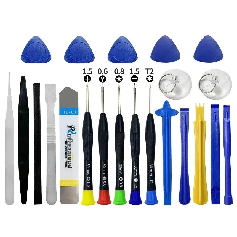 Professional 26 in 1 Cell Phone Repair tool Kits Screwdrivers with Screen Opening Pry Bar Suction Cup for iPhone Samsung Xiaomi thumbnail 3