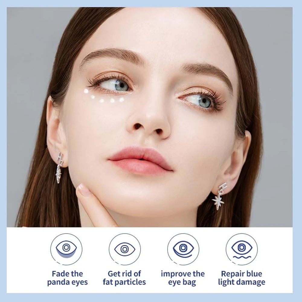 Eye Massage Sticks,Sandalwood Eye Face Roller Massager,Eyes Fatigue Relief Massage Stick for Reducing Puffiness Bags Muscle Ache thumbnail 3