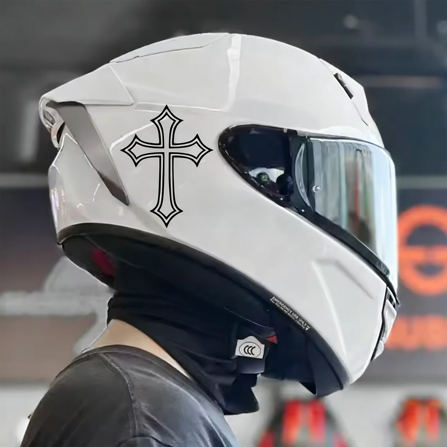 8 PCS/1Set Multiple Crosses Cross Motorcycle Stickers Moto Motor Scooter Body Helmet Fairing Fuel Tank Vinyl Accessories Decals thumbnail 3