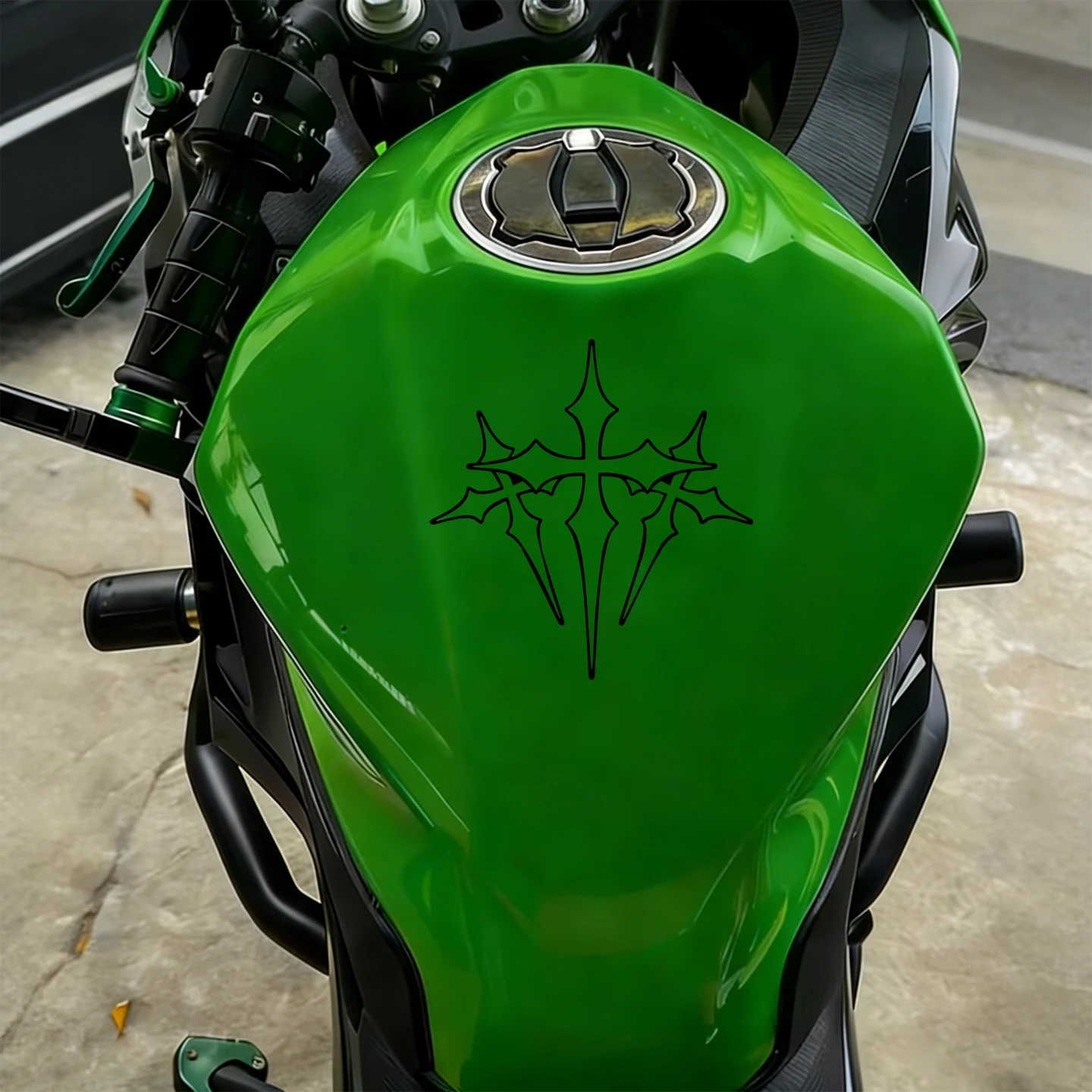 8 PCS/1Set Multiple Crosses Cross Motorcycle Stickers Moto Motor Scooter Body Helmet Fairing Fuel Tank Vinyl Accessories Decals thumbnail 6