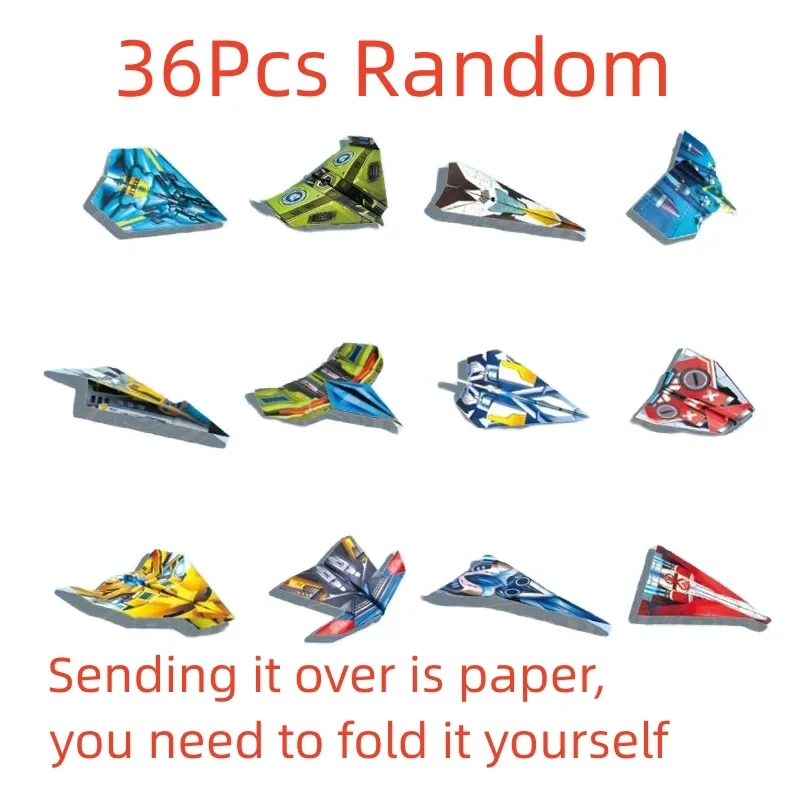 Educational Paper Airplane Origami Belt Kit Fun Handmade Tutorial Develop Hands On Ability 3D Airplane Craft Educational Toy thumbnail 6