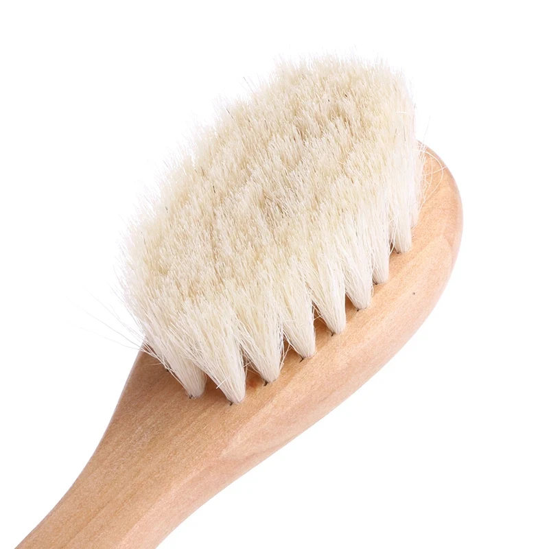 1/2/3/4/5/6pcs Wooden Brush Wooden Handle Brush Baby Hairbrush Newborn Hair Infant Comb Head Massager thumbnail 2