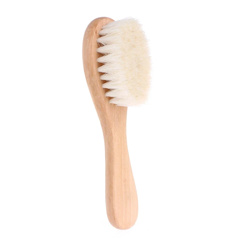 1/2/3/4/5/6pcs Wooden Brush Wooden Handle Brush Baby Hairbrush Newborn Hair Infant Comb Head Massager thumbnail 6