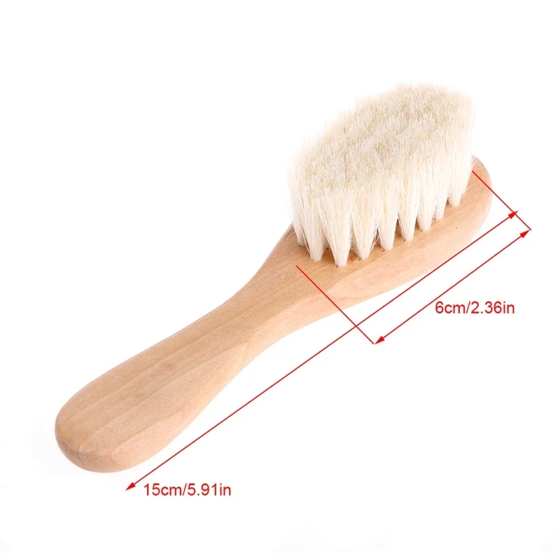 1/2/3/4/5/6pcs Wooden Brush Wooden Handle Brush Baby Hairbrush Newborn Hair Infant Comb Head Massager thumbnail 5