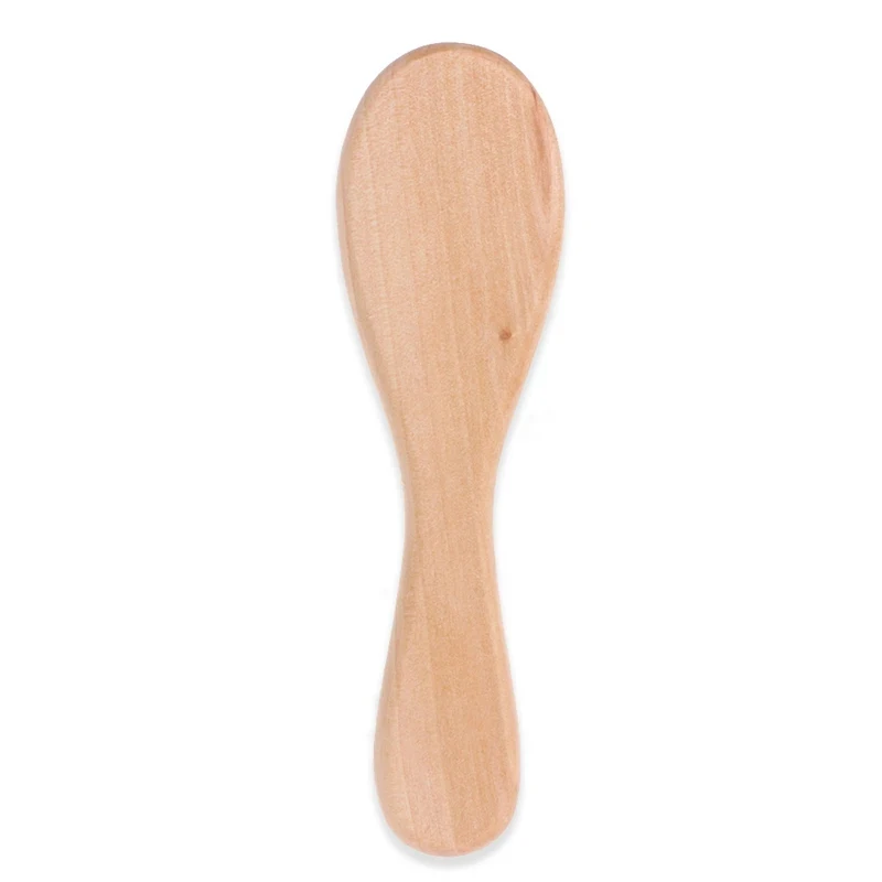 1/2/3/4/5/6pcs Wooden Brush Wooden Handle Brush Baby Hairbrush Newborn Hair Infant Comb Head Massager thumbnail 4