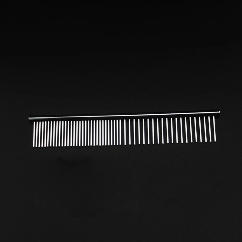 Stainless Steel Dog Comb Long Thick Hair Fur Removal Brush 16/19cm Pets Dog Cat Grooming Dematting Combs for Shaggy Dogs thumbnail 5