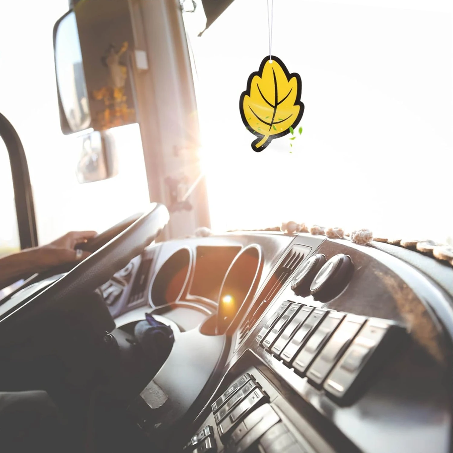 Car Air Freshener Hanging Perfume Odor Eliminator Long-Lasting Fragrance Leaf Paper Auto Aromatherapy Deodorant Supplies Gadgets thumbnail 3