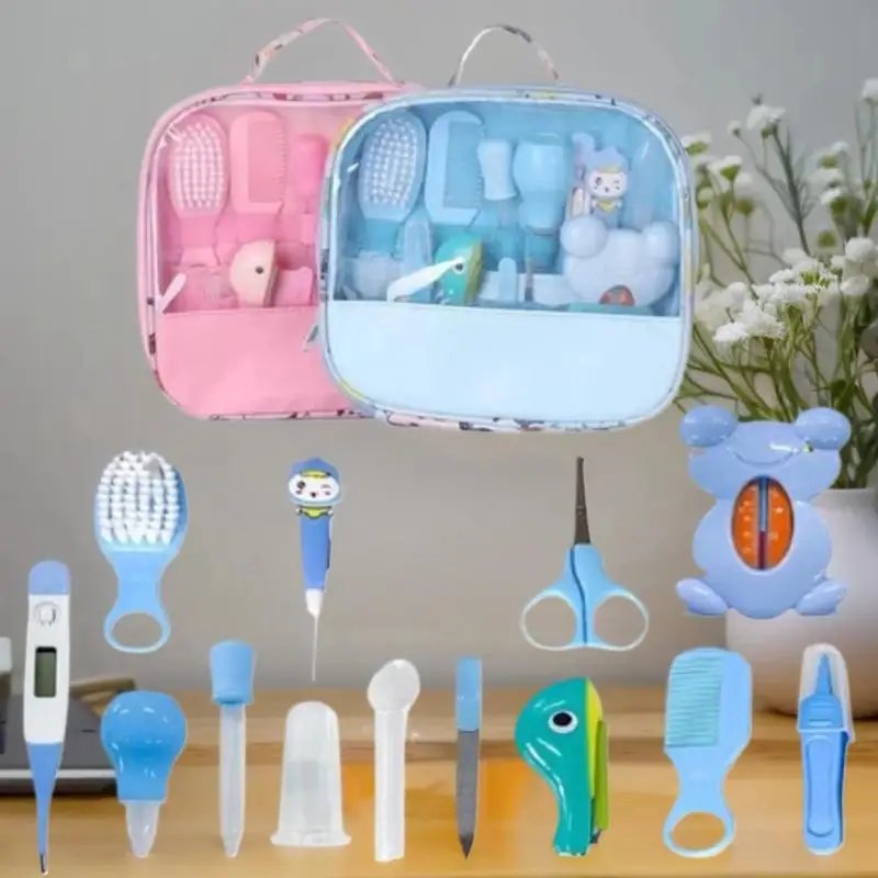 13pcs Comb Grooming Baby Care Kit Baby Portable Tool Grooming Nail Care Set thumbnail 6