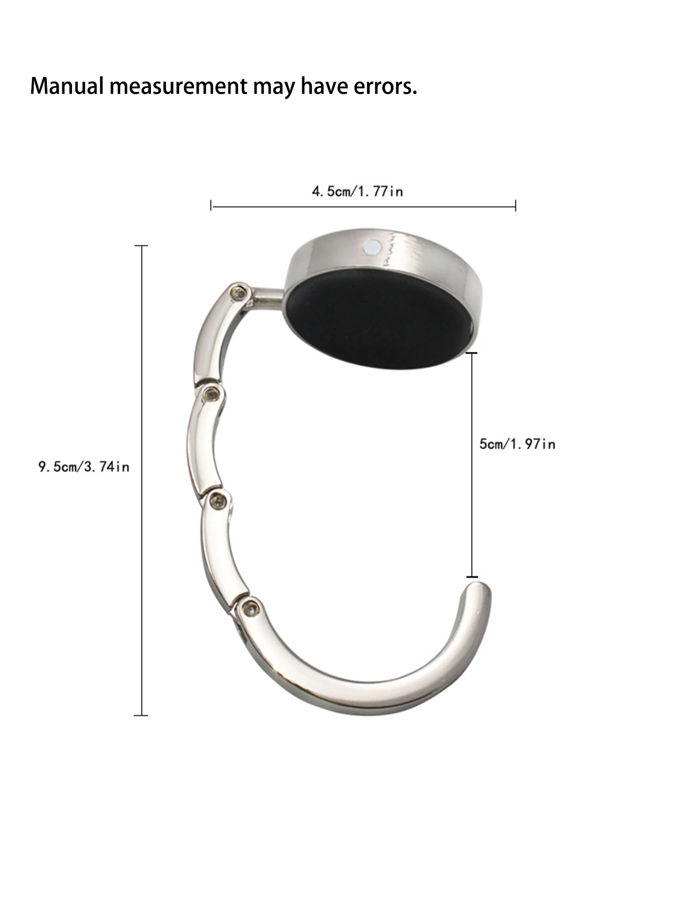 Modern Zinc Alloy Folding Purse Hook for Table Leopard Print Geometric Handbag Hanger Portable Desktop Bag Holder Women Office C thumbnail 4