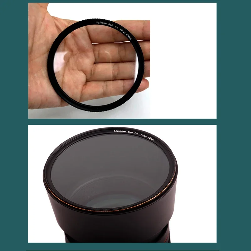 Lightdow White Soft Lens Filter 1/4 1/8 Fit 52 55 58 62 67 72 77 82mm Soft Filter White Mist Soft Focus Dreamy Cinematic Effect thumbnail 5