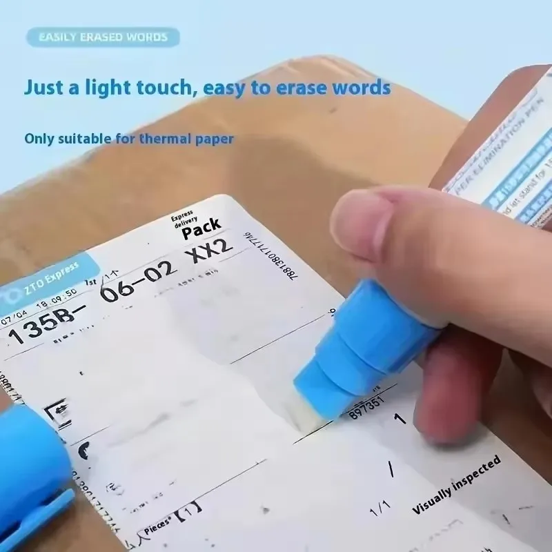 1/2/3Pcs Open Box Portable Thermal Paper Data Identity Protection Privacy ID Information Erasing Tool Thermal Paper Erasing Pen thumbnail 3