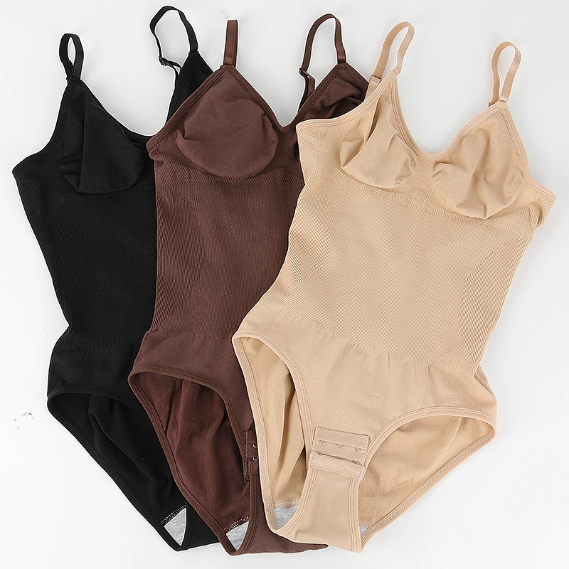 Women's Low Back Bodysuits Shapewear Open Crotch Body Shaper Sexy Tummy Control Push Up Corset Tank Top Soft Backless Underwear thumbnail 6