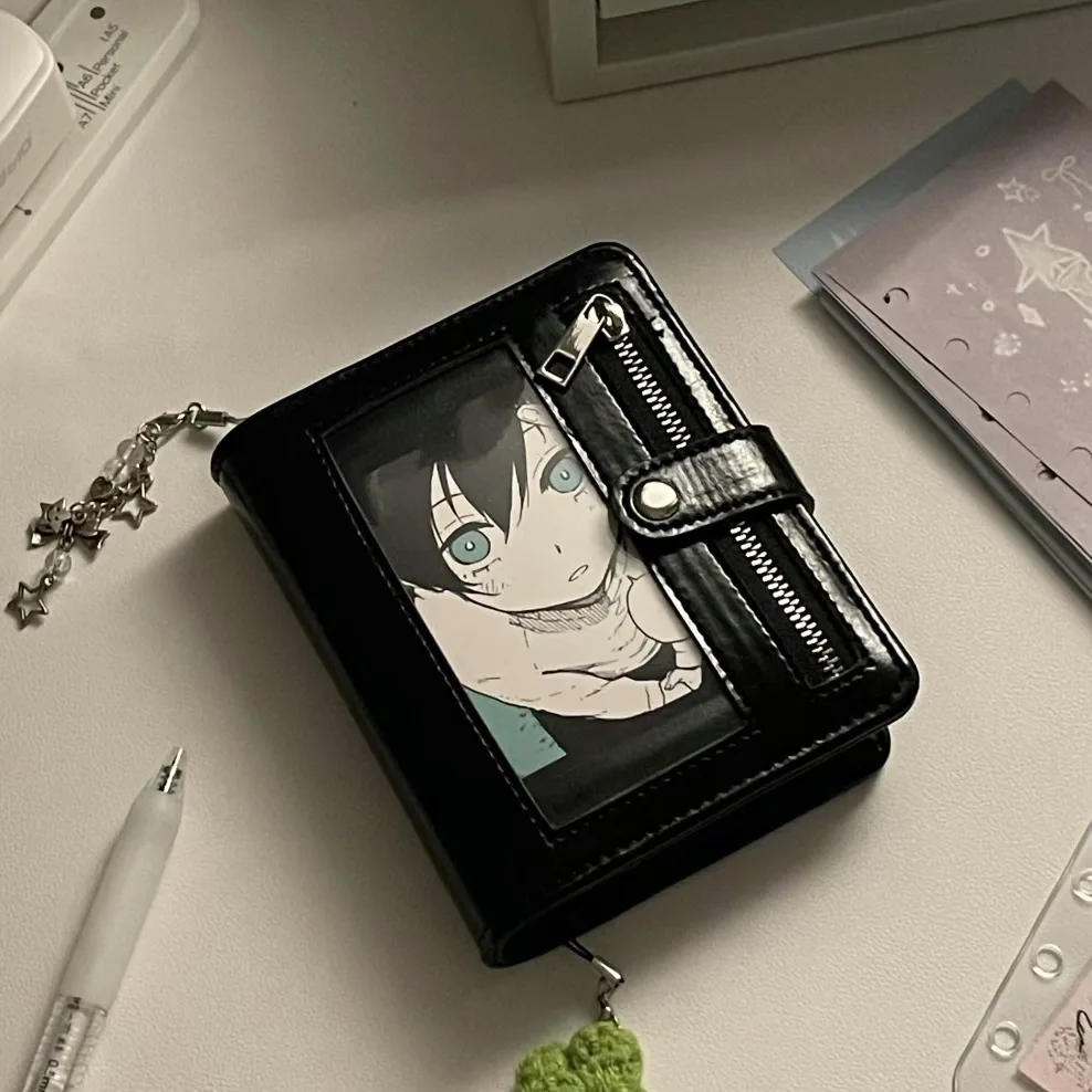 M5 Loose-Leaf Notebook Black Soft Zip Retro Portable PU Clip-on 40 Sheets Inner Page  Diary Sketch Book Kawaii Notebook thumbnail 4