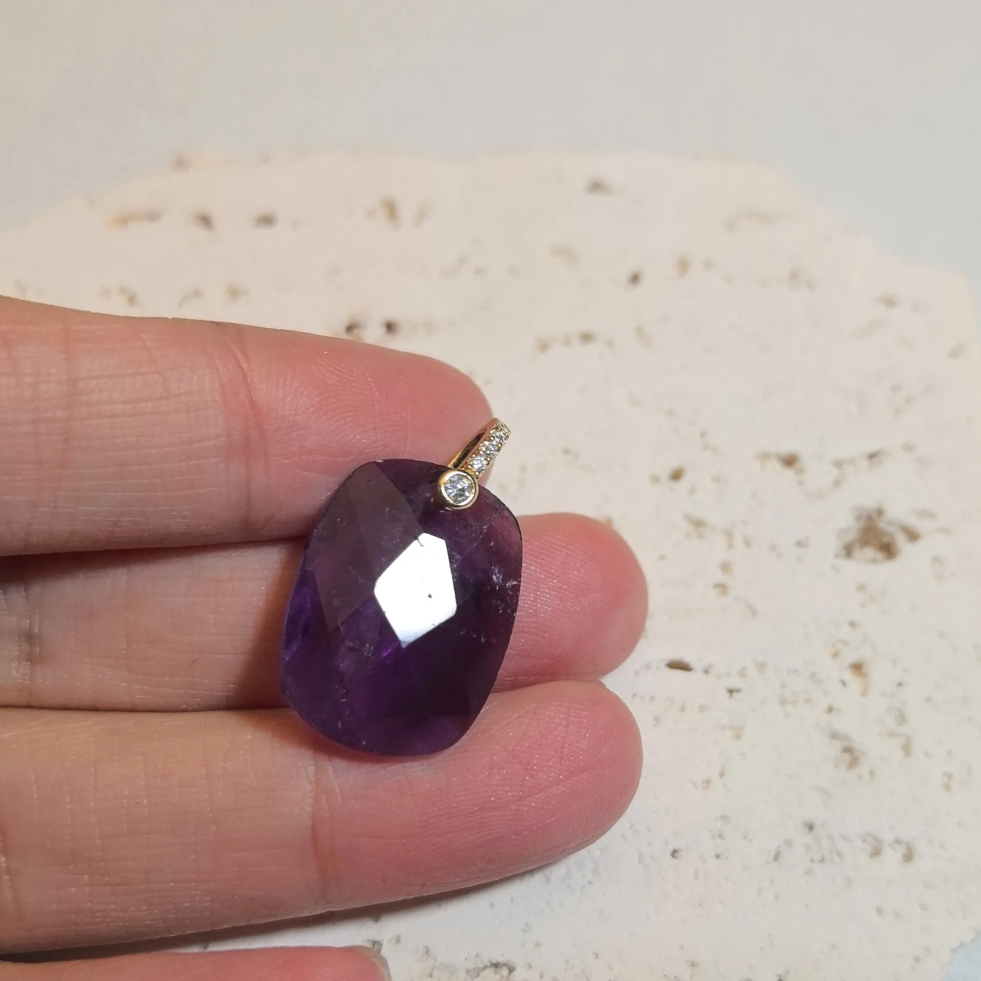 1pc Natural Stone Square Charms Pendant Amethyst Tiger Eye Crystal Pendant for Jewelry Making Earrings DIY Accessories thumbnail 4