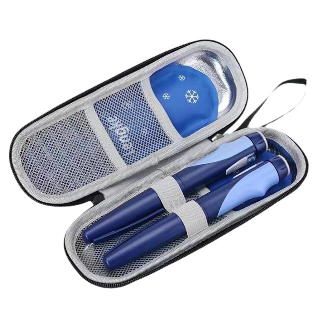 Portable Insulin Cooler Travel Case with Thermometer Display Waterproof Cooling Bag Medicine Organizer for Diabetics thumbnail 5