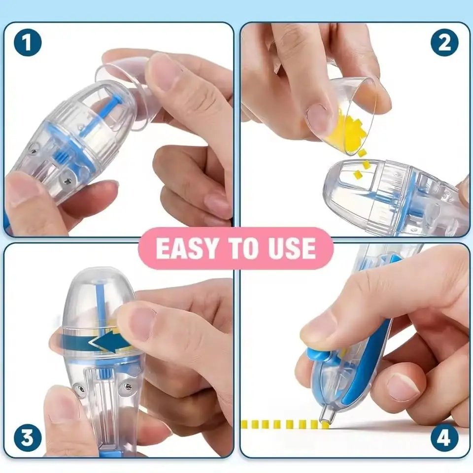Push Type Automatic Bead Pen for Fuse Beads DIY Handcraft Tools Perler Bead Dispenser Pen Kids Educational Toys Stress Relief thumbnail 5