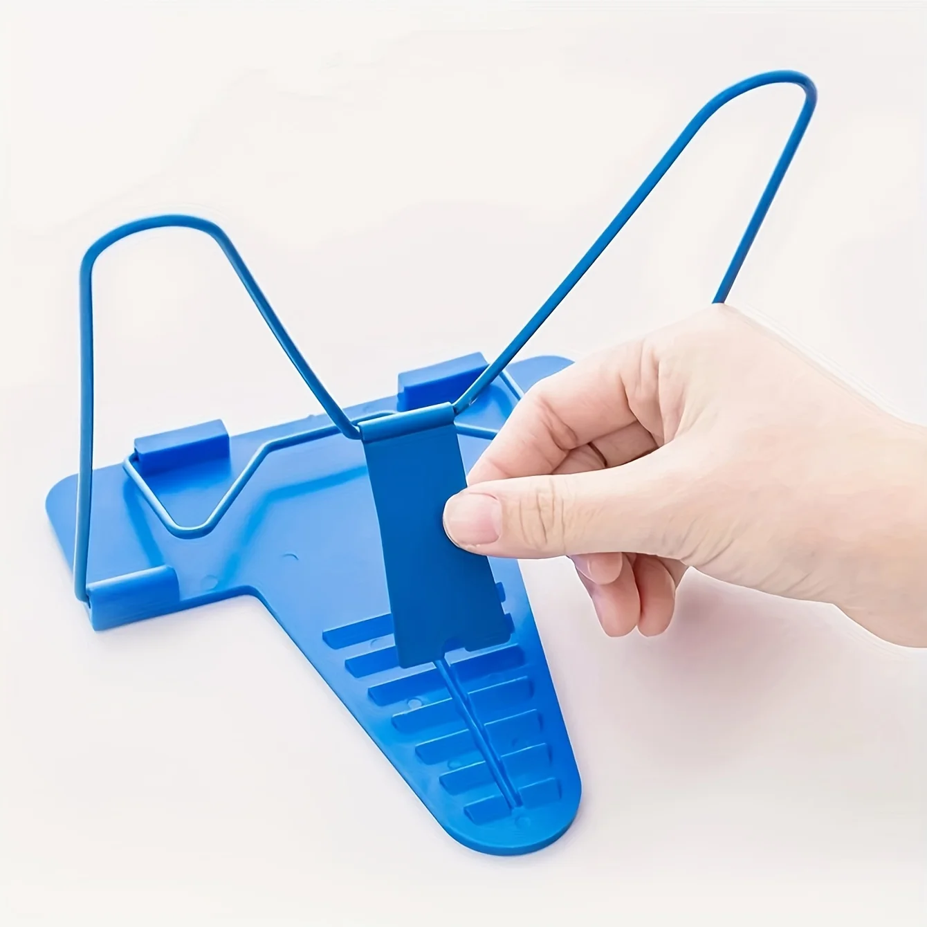 "Foldable Desktop Book Stand, Adjustable Angle Reading Holder, Portable Hands-Free Bookends for Textbook, Tablet, Cookbook, Offi thumbnail 5