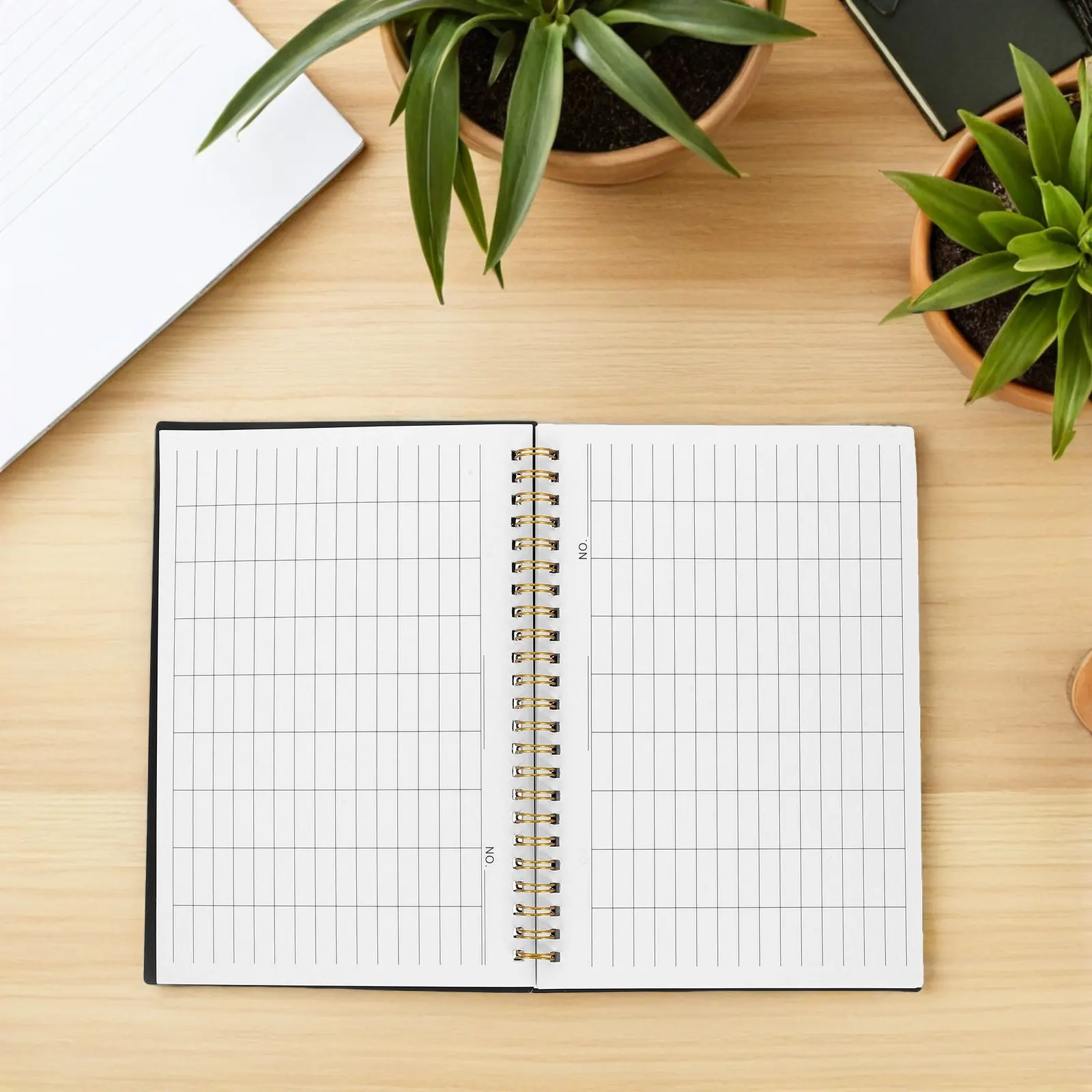 2Pcs Business Accounting Ledger Book Horizontal Record Keeping Book Finance Planner Budget Notebook Income Expense Tracker thumbnail 3
