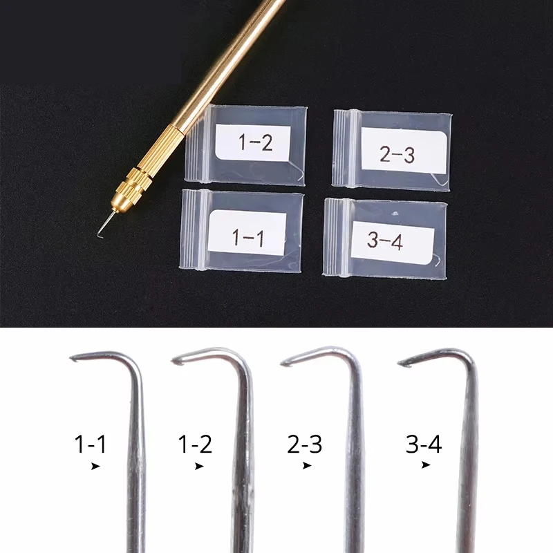 Ventilating Needle for Lace Wig Making Detachable Brass Handle Wig Repair Needles Hair Extension Tools thumbnail 4