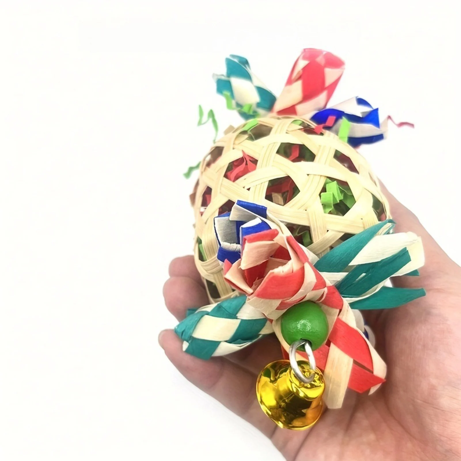 Parrot Lantern Toy Colorful Paper Chewable Parrot Enrichment Bird Cage Accessories For Pet Bird Enrichment And Decoration thumbnail 4