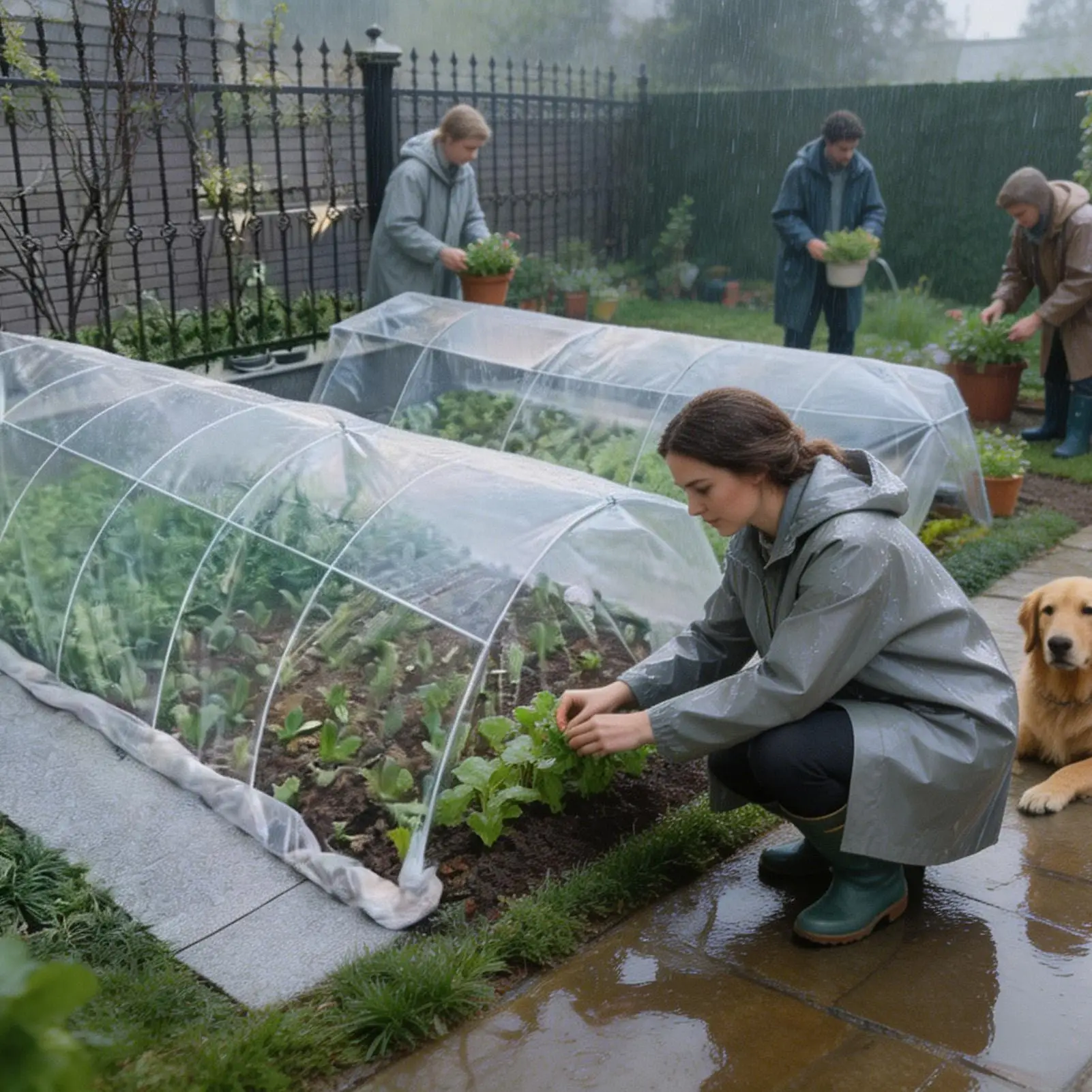 Greenhouse Cover Heavy Duty UV Resistant Tear-Proof Clear Gardening Hoop House Cover For Garden Agriculture Painting Floor Farms thumbnail 2