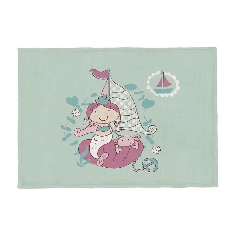 Cartoon Ocean Theme Placemat, Washable & Heat-Proof, Children's Kitchen & Dining Table Mat thumbnail 2