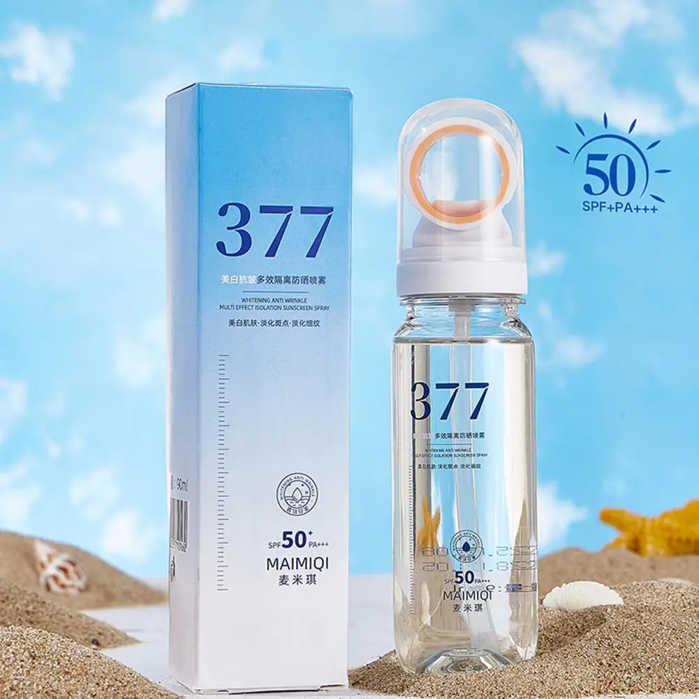 Portable Face Sunscreen Spray Oil-control Non-greasy Sunblock Mist Moisturizing Hydrating Facial Body Neck Skin Care 2026 New thumbnail 3