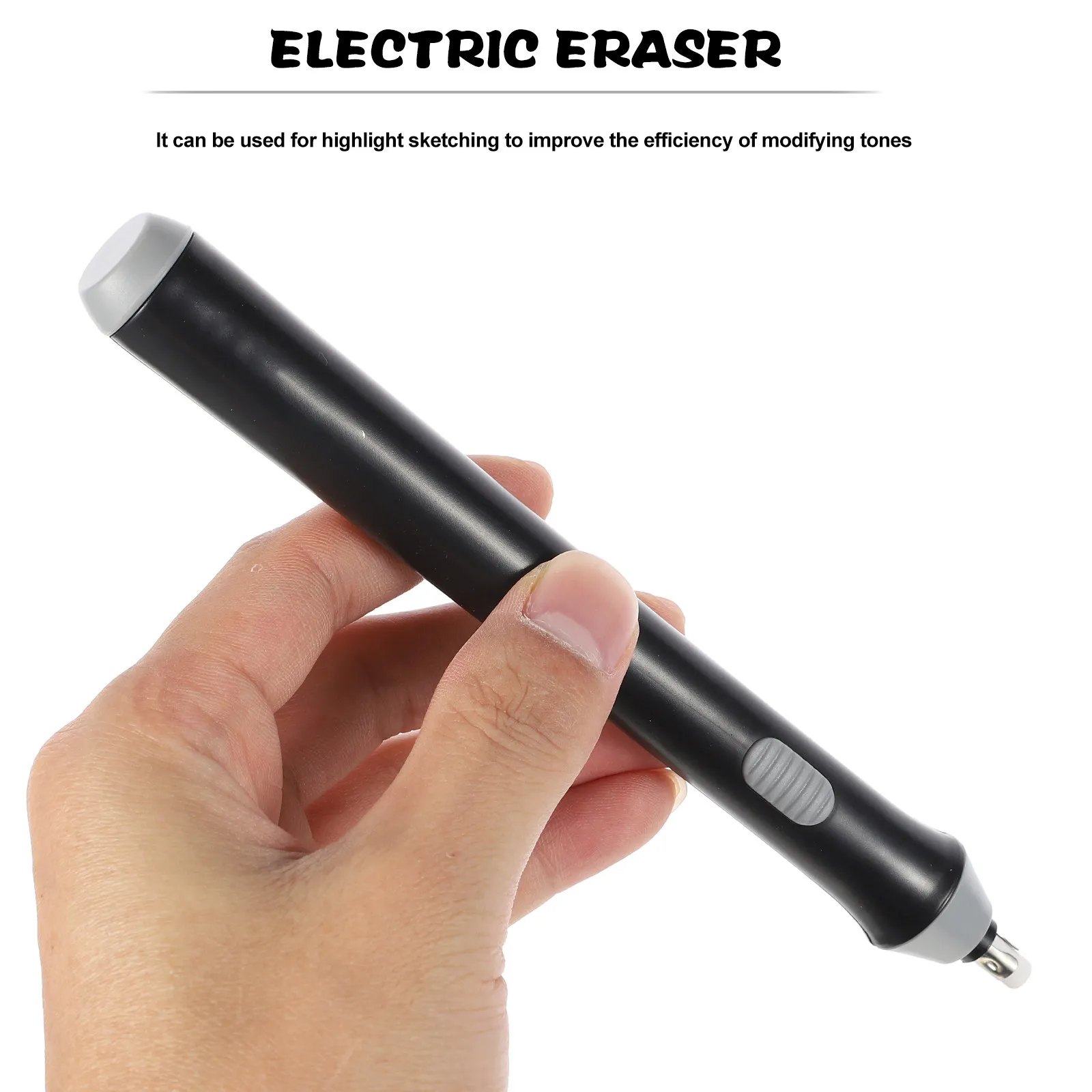 1Set Electric Eraser Typo Correction Tool Free Lightweight Portable Sketch Eraser for Artists Students Professional thumbnail 6