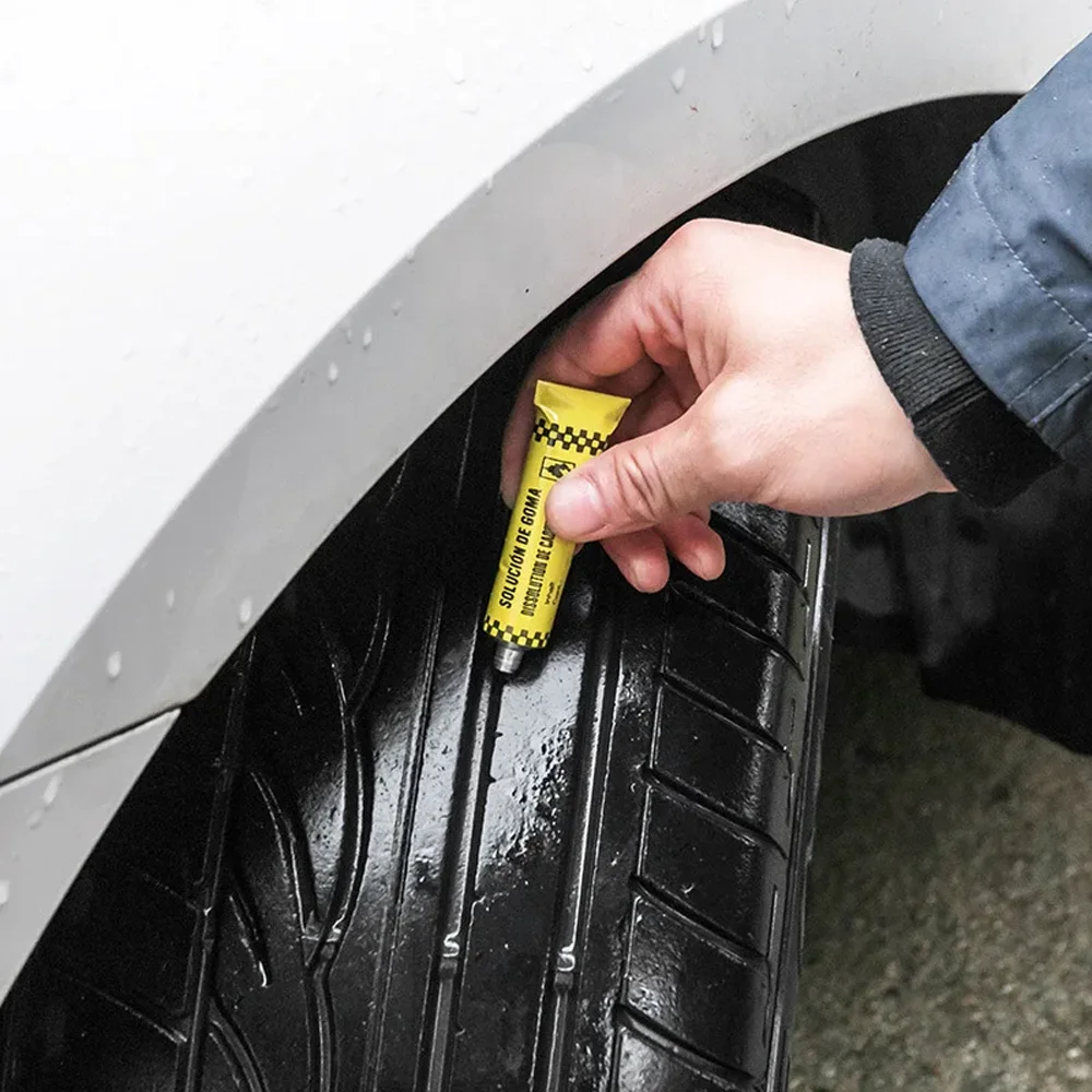 Car Moto Tyre Repair Kit Universal Emergency Tire Rubber Strips Puncture Plugs Repair Glue Tool Moto Repair Tools Parts thumbnail 4