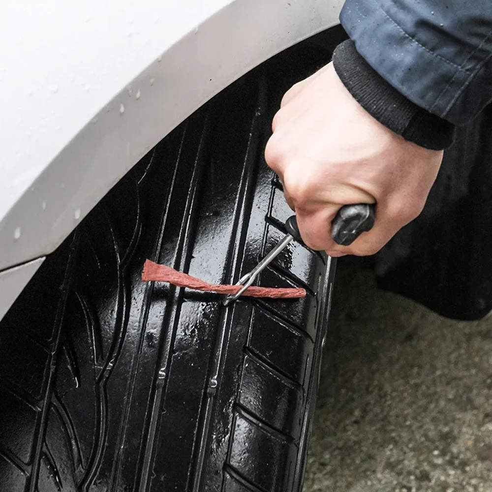 Car Moto Tyre Repair Kit Universal Emergency Tire Rubber Strips Puncture Plugs Repair Glue Tool Moto Repair Tools Parts thumbnail 3