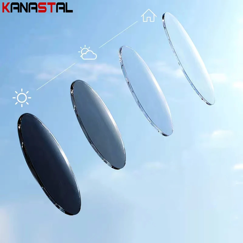 Prescription Photochromic Green Lenses 1.56 1.61 Index Optic Lenses Blue Light Blocking Lenses Myopia Presbyopia Glasses Lenses thumbnail 2