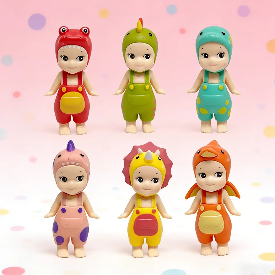 Dinosaur Series Cute Cartoon Doll Mini Mystery Box Collectible Anime Figurine Car Decor for Kids Christmas Birthday Gift