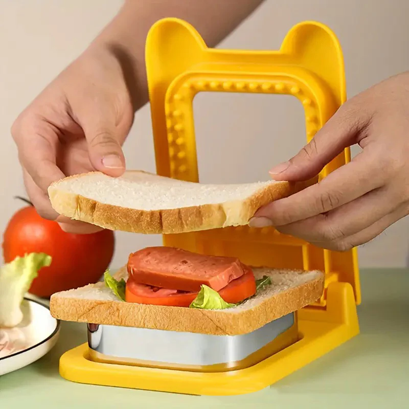 Sandwich cutting mold, breakfast maker, bento bread, toast filling mold, household baking product tool thumbnail 2