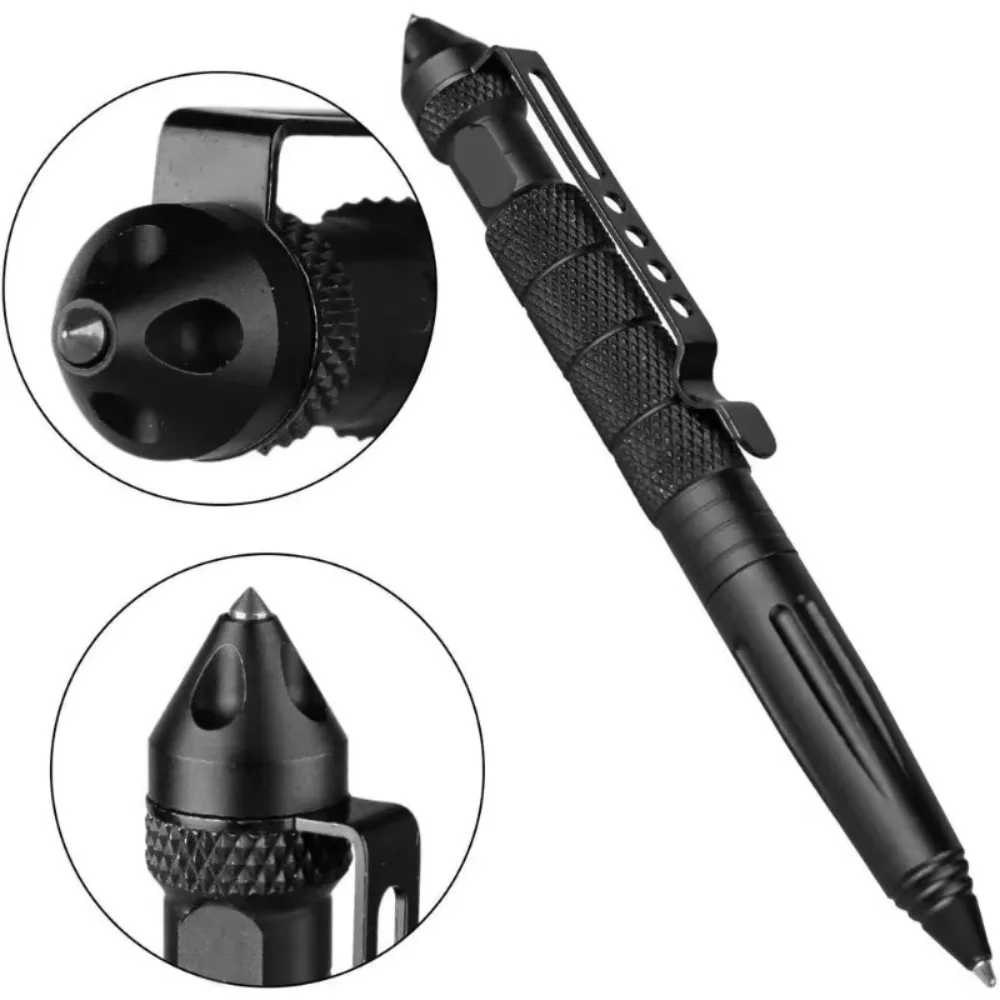Military Tactical Pen Multifunction Aluminum Alloy Outdoor Camping Security Survival Tools Emergency Glass Breaker Survival Pen thumbnail 2