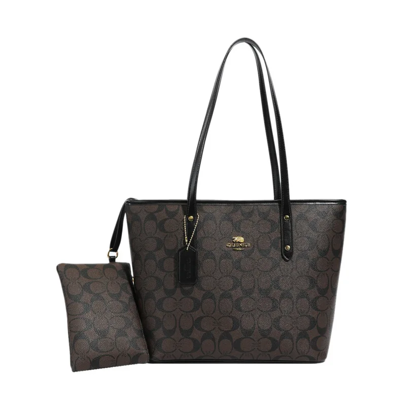 Luxury Designer Women'S One Shoulder Handbag Printed Vintage Paris Fashion Tote Bags Large -Capacity Portable Bag Cluch Bag Purs thumbnail 3