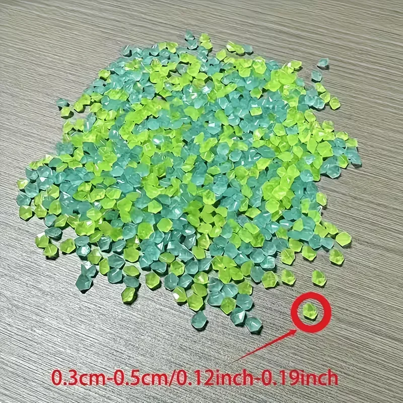 3000Pcs/Bag Luminous Glow Sand, Garden Wedding Party Aquarium Decor, Colorful Reusable Mini Landscape Pot Gardening Supplies thumbnail 3