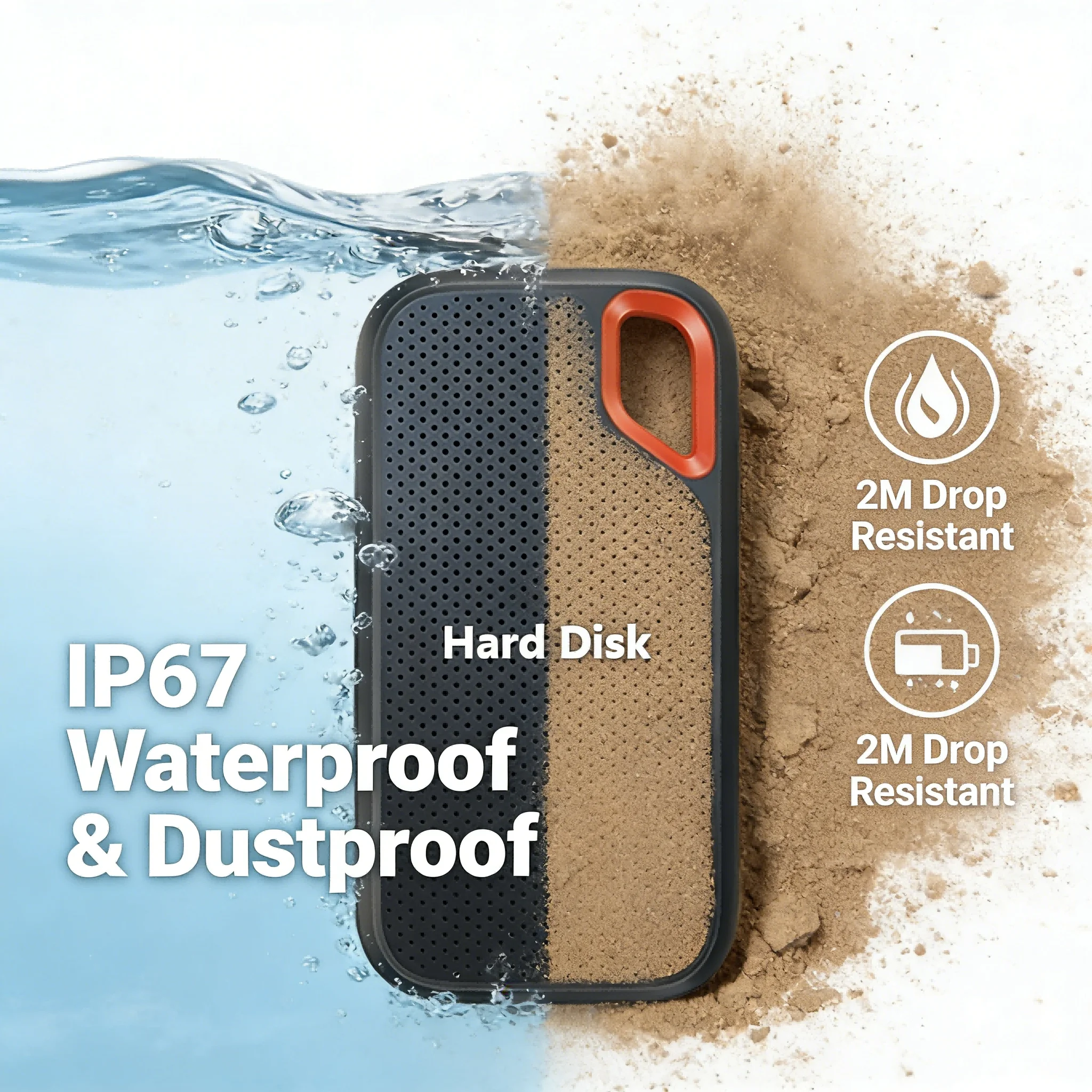 External Solid State Drive 2TB Portable SSD USB 3.2 Gen2 Fast Data Transfer Secure Storage for Important Files thumbnail 2