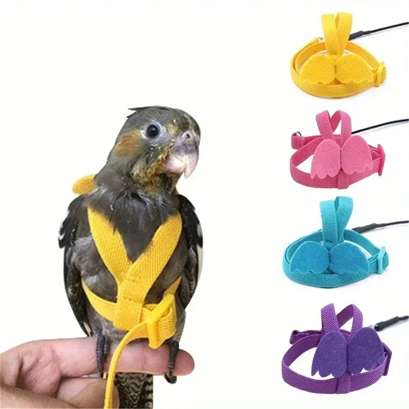 Birds Supplies  Parrot Bird Harness Leash Set Anti-bite Training Harness Parrots Outdoor Flying Rope Cockatiel Small thumbnail 3