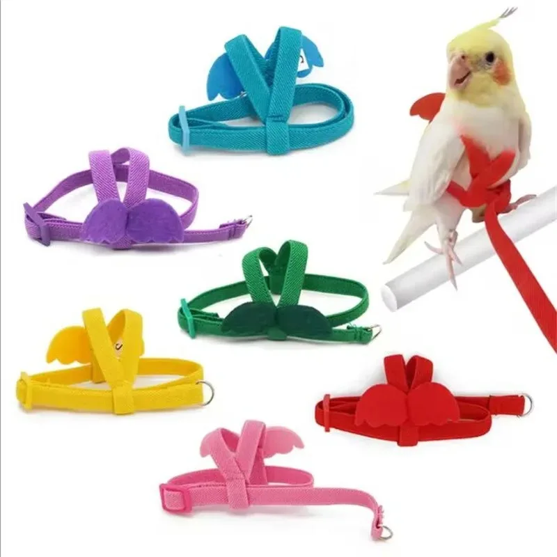 Birds Supplies  Parrot Bird Harness Leash Set Anti-bite Training Harness Parrots Outdoor Flying Rope Cockatiel Small thumbnail 4