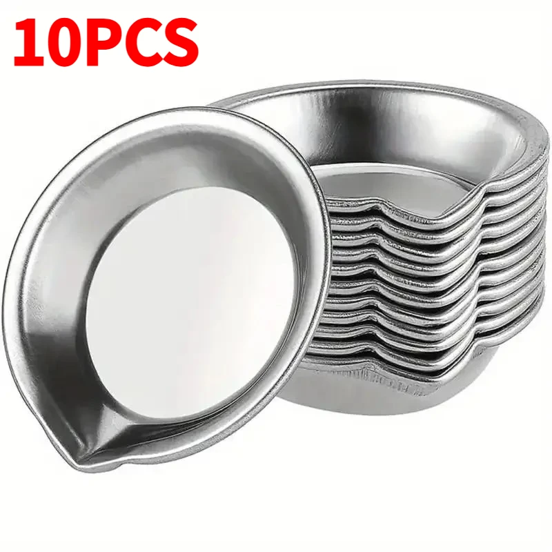 10pcs Stainless Steel Painting Color Bowls Oil Paint Trays Paint Color Mixing Cups Color Mixer Children DIY Painting Tools