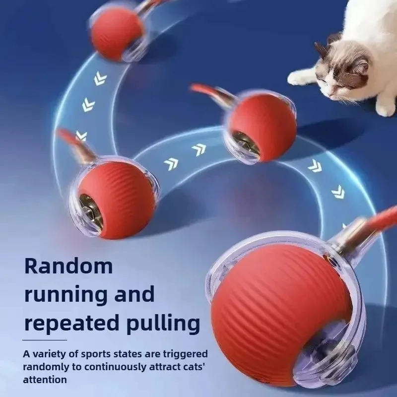 Pet Smart Interactive Ball Rechargeable Cat Ball Smart Kitten Dog Interaction Toy Intelligent Toy Ball Automatic Rolling Cat Toy thumbnail 6