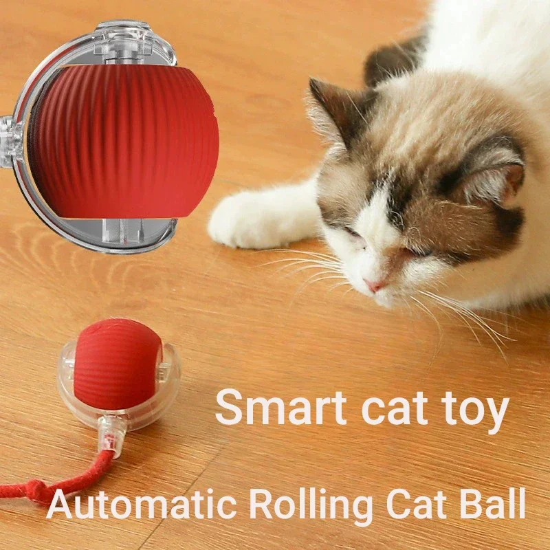 Pet Smart Interactive Ball Rechargeable Cat Ball Smart Kitten Dog Interaction Toy Intelligent Toy Ball Automatic Rolling Cat Toy thumbnail 3