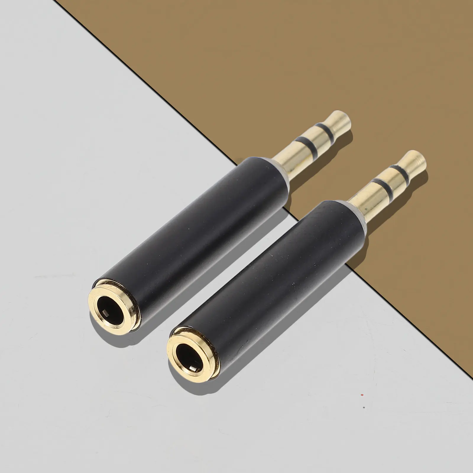 2Pcs 3.5mm Microphone Connector Converter Premium Copper Adapter Plug for Audios Headset Camera Recording Conversion Accessories thumbnail 3