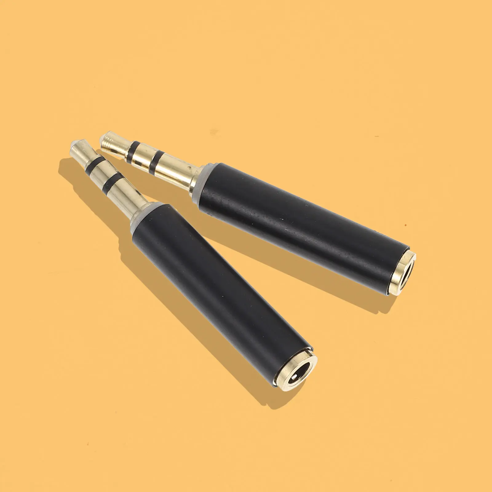 2Pcs 3.5mm Microphone Connector Converter Premium Copper Adapter Plug for Audios Headset Camera Recording Conversion Accessories thumbnail 4