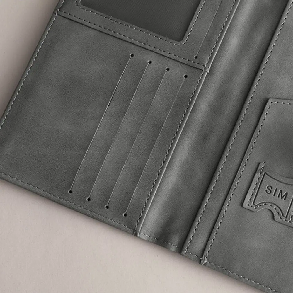 Portable Card Holder PU Passport Bag Purse Passport Cover Travel Wallet Airplane Check-in Card Case Passport Clip Women thumbnail 4