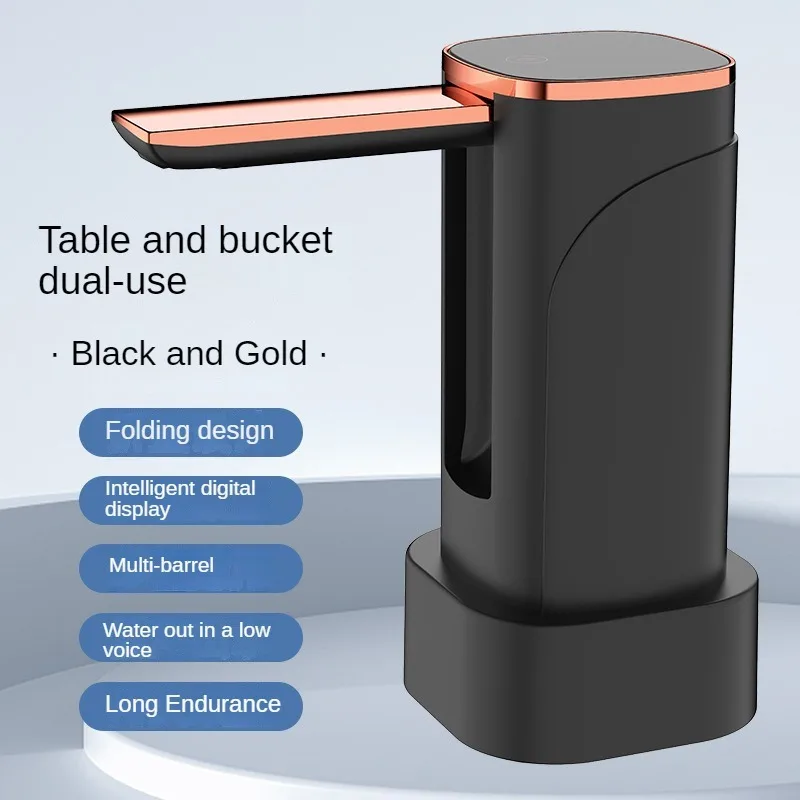 Portable 3-10Gallon Electric Water Bottle Pump Automatic Water Dispenser Pump with Large LED Display USB Charging Water Jug Pump thumbnail 5